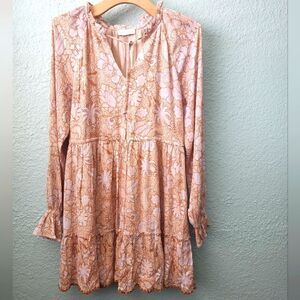 REVOLVE House of Harlow 1960 babydoll tiered dress lined coastal bohemian